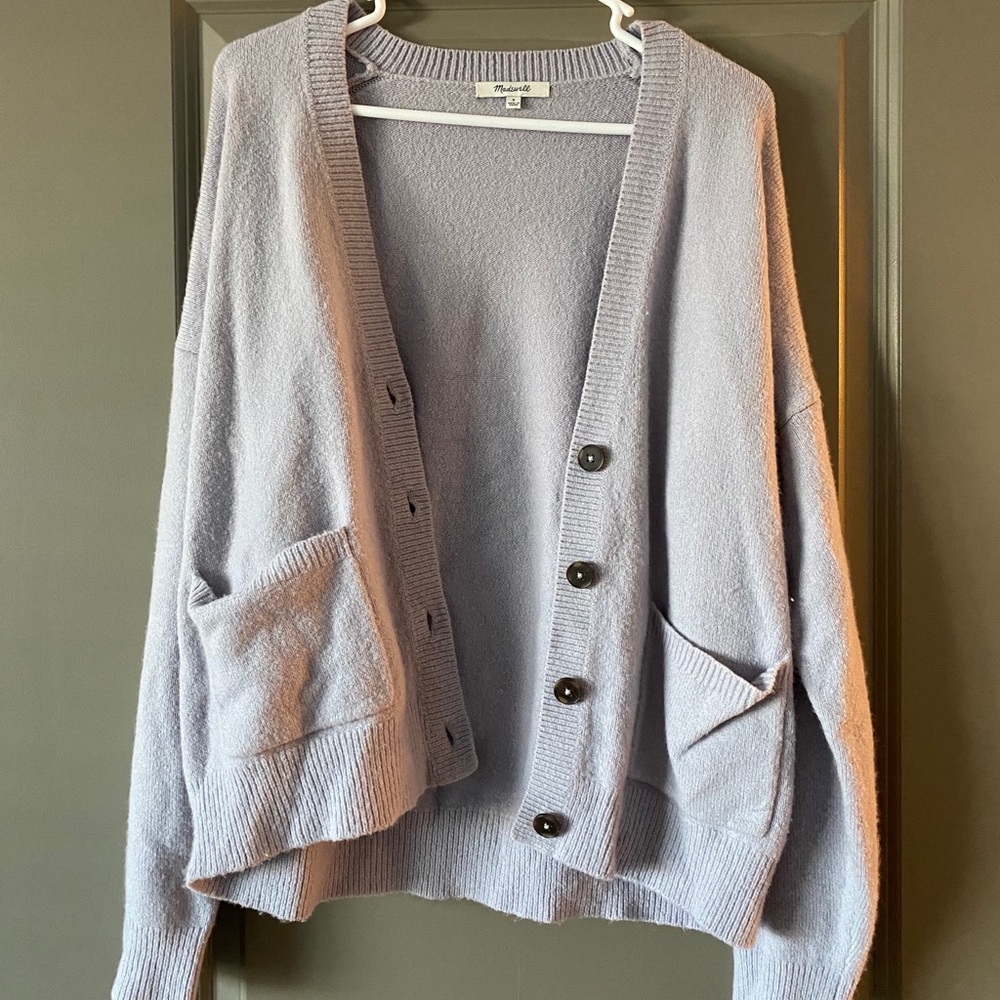 Madewell lilac cardigan